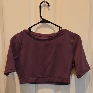 Lululemon Womens Purple Crop Top